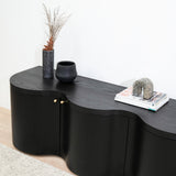 Jaya 2.15m TV Entertainment Unit - Textured Espresso Black TV/Entertainment Unit Valerie-Core