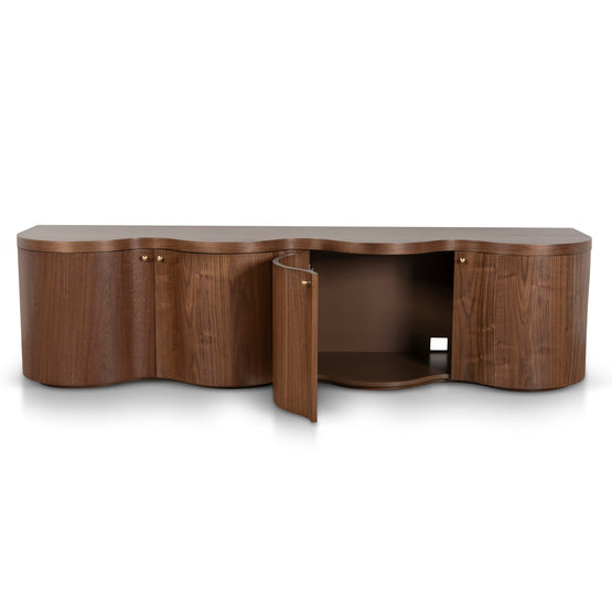 Jaya 2.15m TV Entertainment Unit - Light Walnut | Interior Secrets