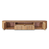 Adsila 2.4m TV Entertainment Unit - Marri Natural TV/Entertainment Unit Marri-Core   