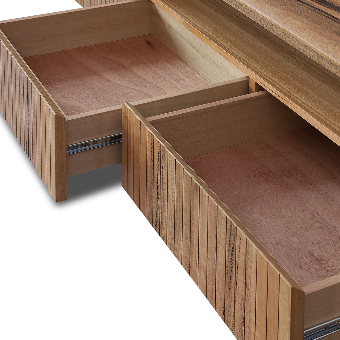 Adsila 2.4m TV Entertainment Unit - Marri Natural TV/Entertainment Unit Marri-Core   