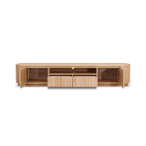 Adsila 2.4m TV Entertainment Unit - NZ Natural Ash TV/Entertainment Unit Marri-Core   