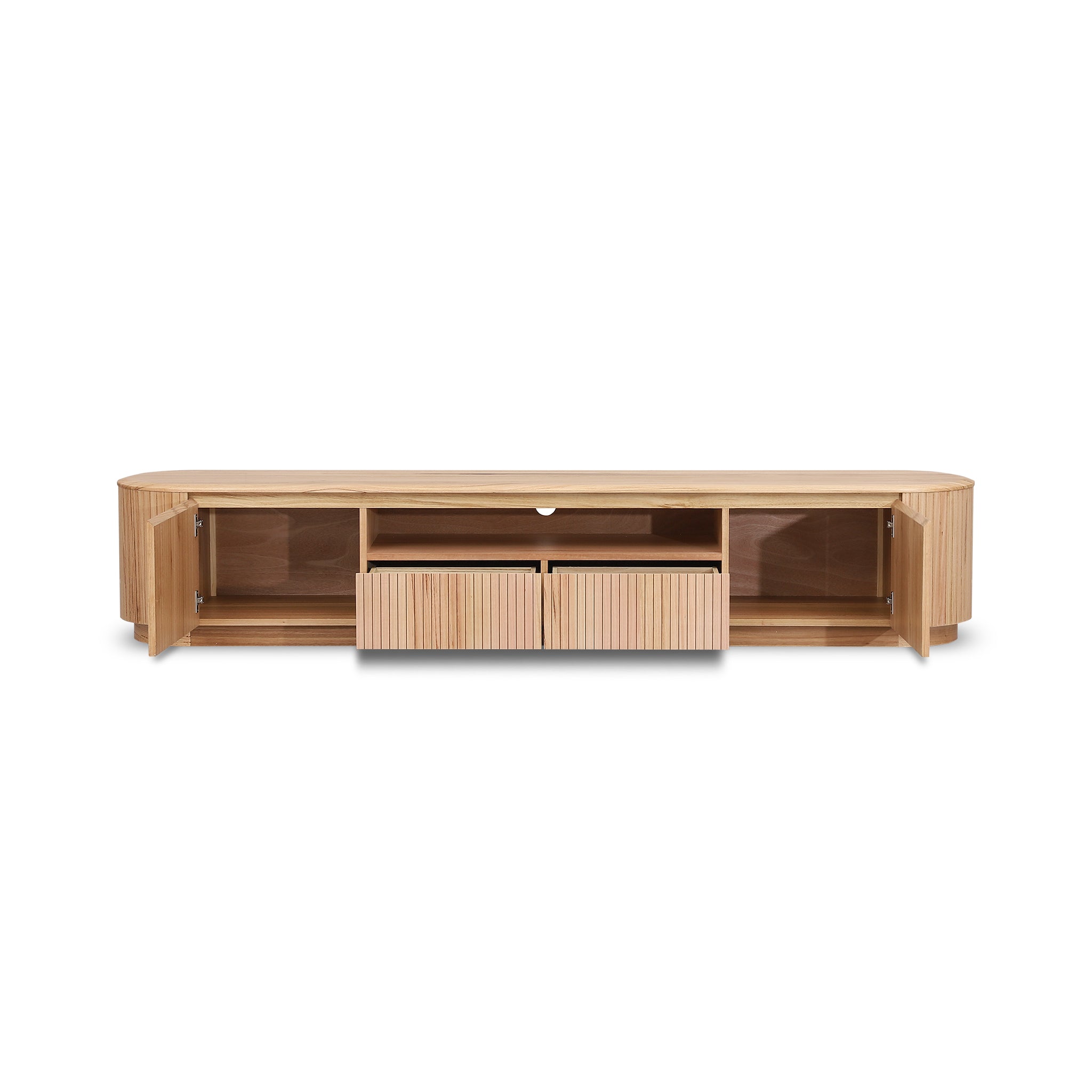 Adsila 2.4m TV Entertainment Unit - NZ Natural Ash TV/Entertainment Unit Marri-Core   