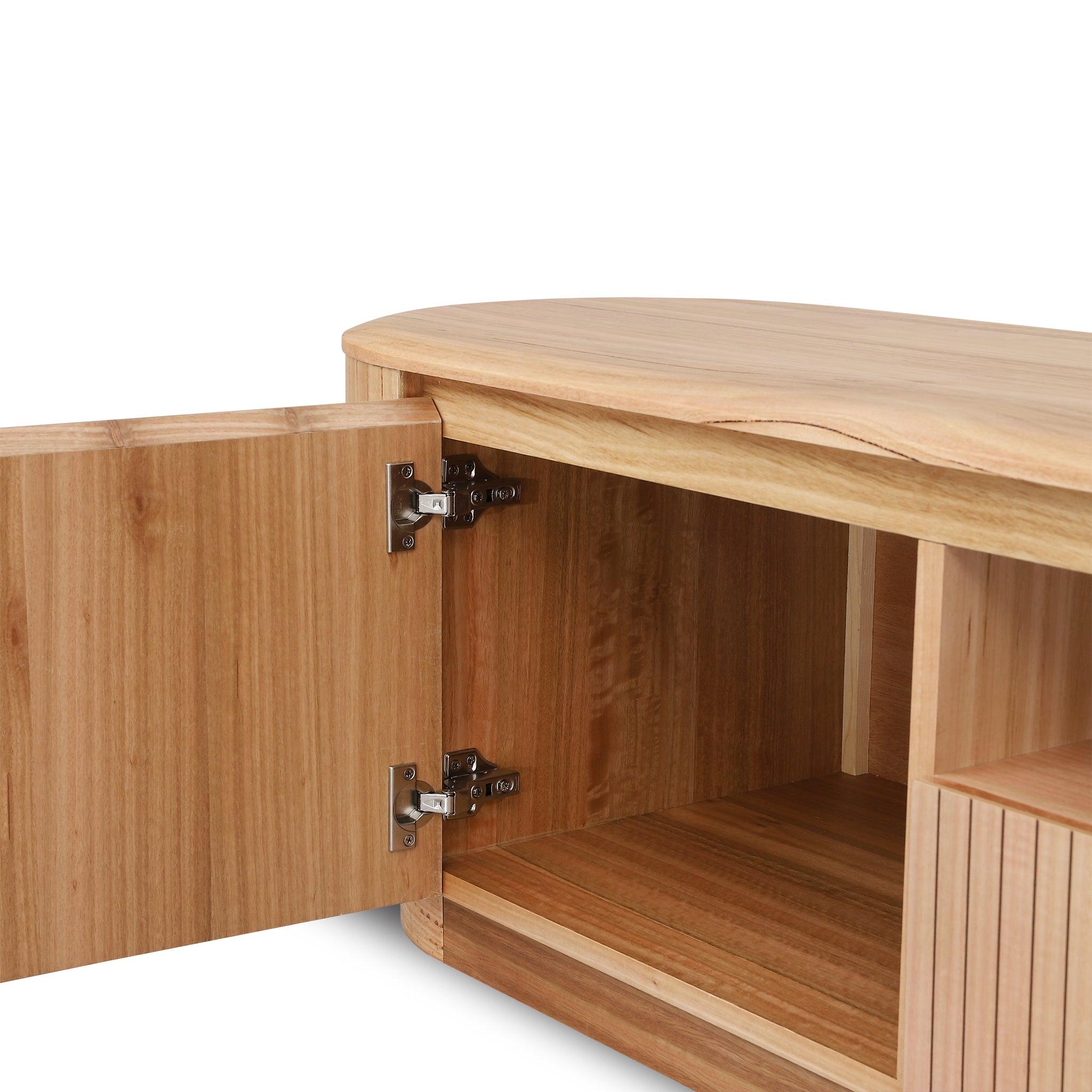 Adsila 2.4m TV Entertainment Unit - NZ Natural Ash TV/Entertainment Unit Marri-Core   