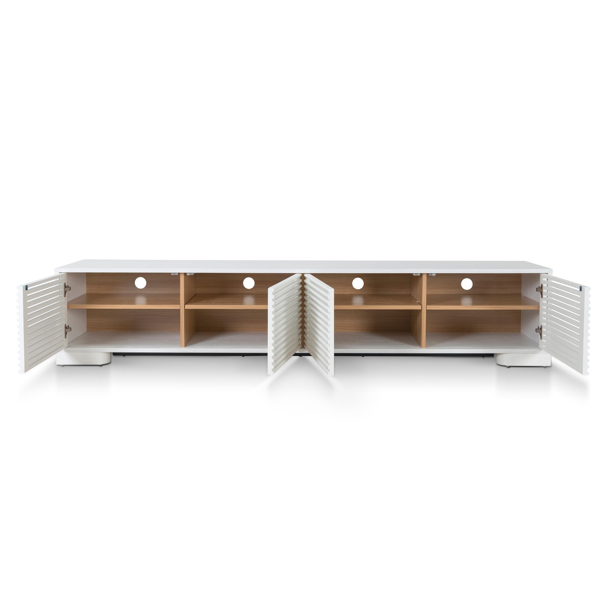 Riley 2.3m TV Entertainment Unit - White TV/Entertainment Unit Dwood-Core   