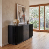 Tahlia 1.6m Sideboard Unit - Full Black Buffet & Sideboard Dwood-Core