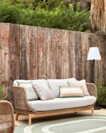 Talina 3 Seater Outdoor Sofa - Beige Outdoor Sofa The Form-Local   