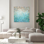 Teal Rainfall, By Danhui Nai Wall Art Gioia-Local