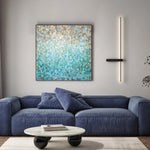 Teal Rainfall, By Danhui Nai Wall Art Gioia-Local
