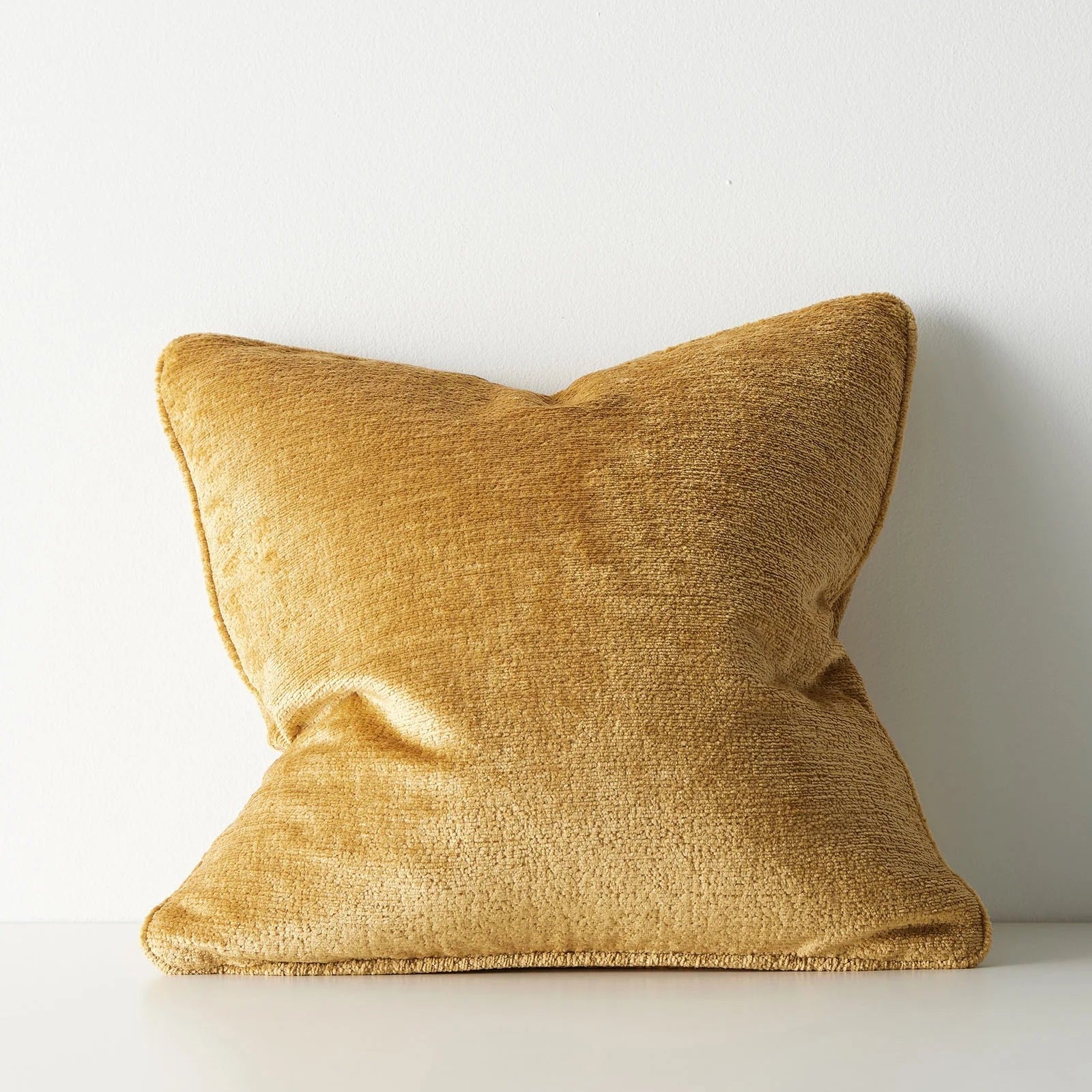 Tempo 50cm Chunky Chenille with Piped Edge Cushion Cushion Weave-Local Tempo Manuka Polyester