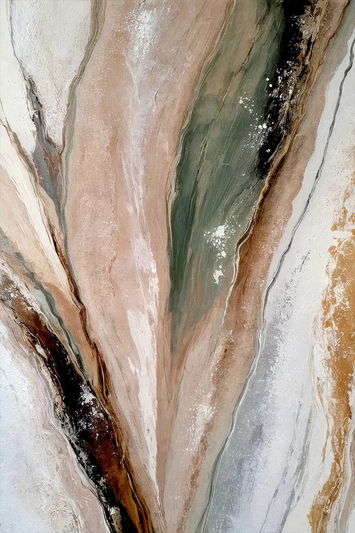 Terrestrial Veins, By Alpenglow Workshop Wall Art Gioia-Local 40x60cm Framed Canvas Gold
