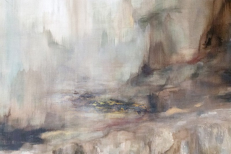 The Depths, By Hope Bainbridge Wall Art Gioia-Local 60x40cm Framed Canvas Gold