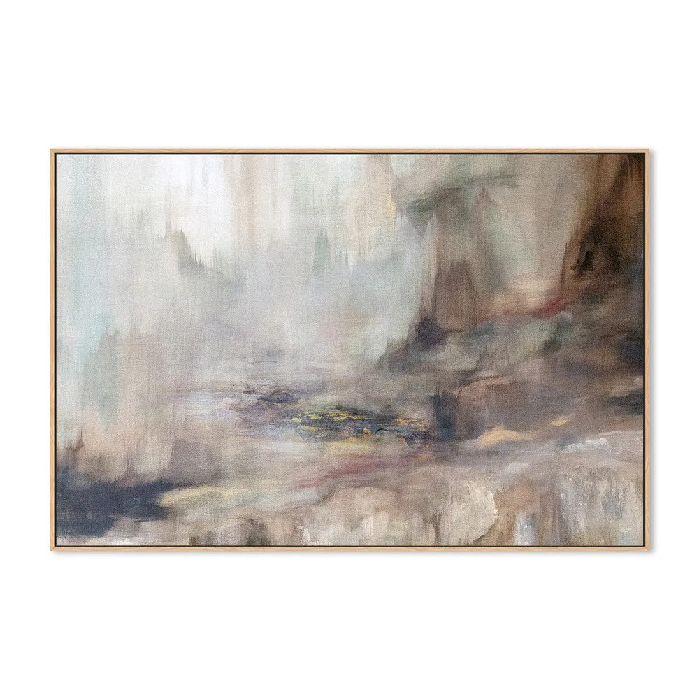 The Depths, By Hope Bainbridge Wall Art Gioia-Local 60x40cm Framed Canvas Oak