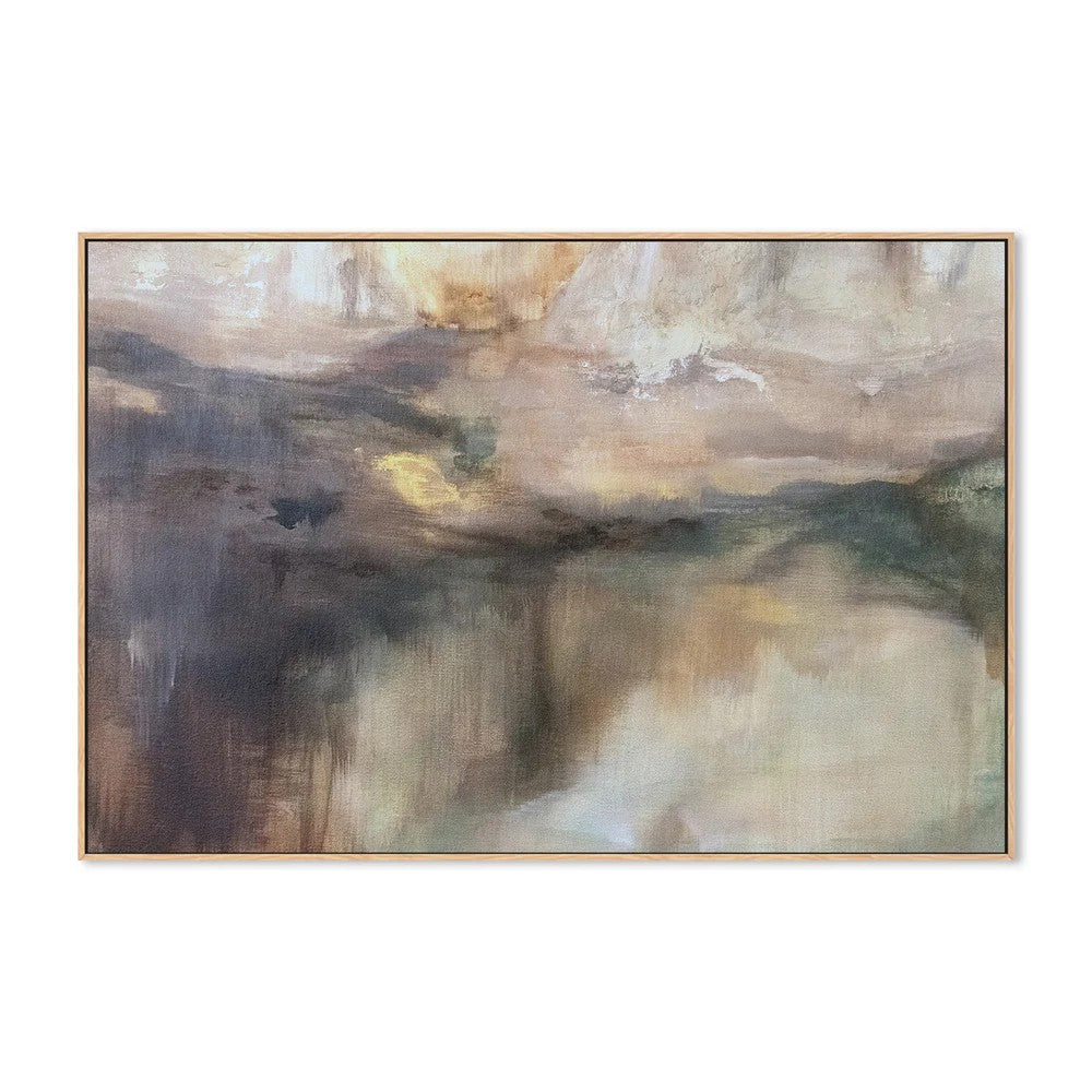 The Lengths, By Hope Bainbridge Wall Art Gioia-Local 60x40cm Framed Canvas Oak