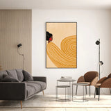 The Woman With The Yellow Stripes, By Bea Muller Wall Art Gioia-Local