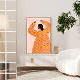The Woman With the Checked Dress, By Bea Muller Wall Art Gioia-Local