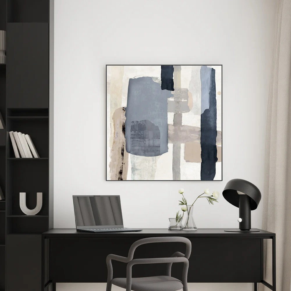 Tides in Check, Style A, By Jacob Q Wall Art Gioia-Local