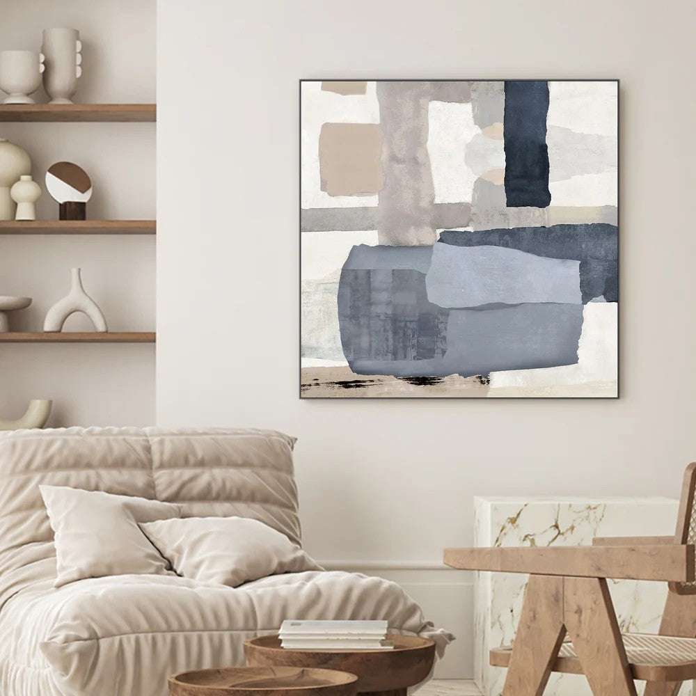 Tides in Check, Style B, By Jacob Q Wall Art Gioia-Local