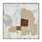 Transformation Brown, By Mike Schick Wall Art Gioia-Local Black Framed Canvas 50x50cm