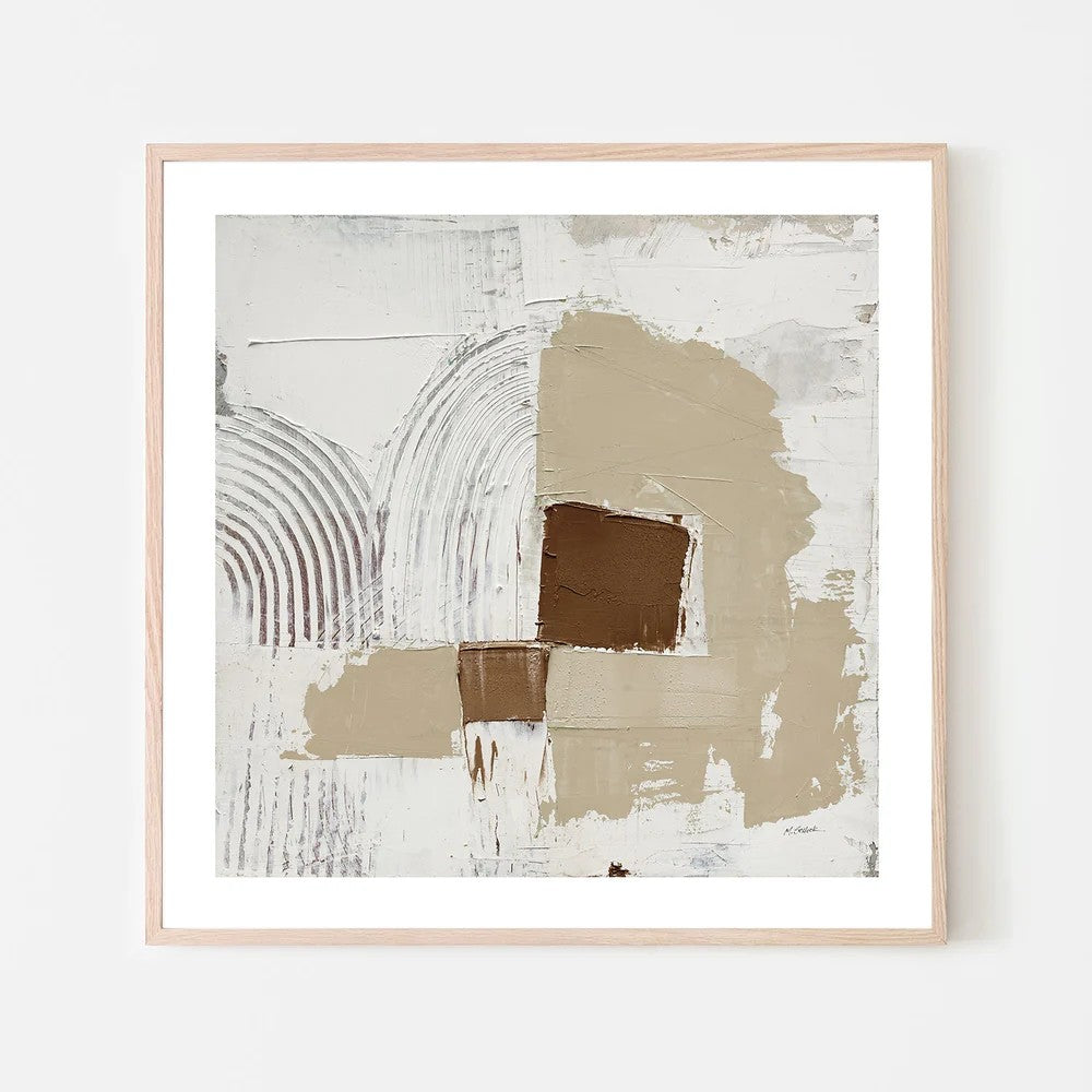Transformation Brown, By Mike Schick Wall Art Gioia-Local Black Framed Poster 50x50cm