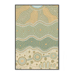 Travelling Our Land, By Domica Hill Wall Art Gioia-Local 40x60cm Framed Canvas Black