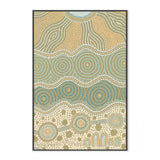 Travelling Our Land, By Domica Hill Wall Art Gioia-Local 40x60cm Framed Canvas Black