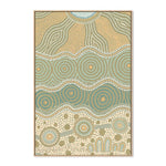 Travelling Our Land, By Domica Hill Wall Art Gioia-Local 40x60cm Framed Canvas Oak