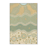 Travelling Our Land, By Domica Hill Wall Art Gioia-Local 40x60cm Framed Canvas White