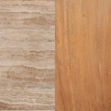 Ex Display - Edvard 2.8m Travertine Dining Table - Natural