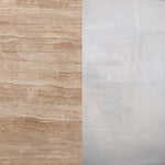 Omran 90cm Travertine Top Coffee Table - White Coffee Table Rebhi-Core