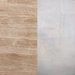 Omran 90cm Travertine Top Coffee Table - White Coffee Table Rebhi-Core