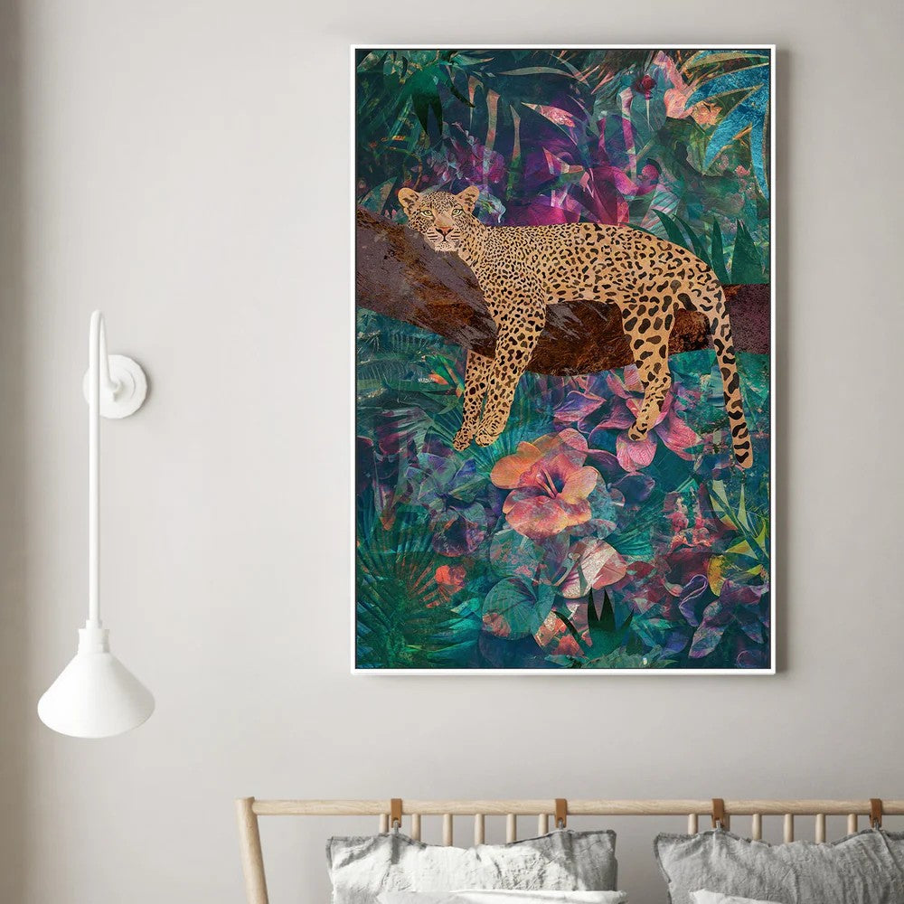 Tropical Jungle Leopard No Glasses, By Sarah Manovski Wall Art Gioia-Local