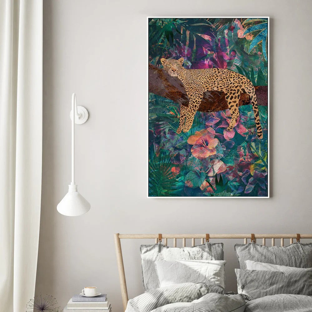 Tropical Jungle Leopard No Glasses, By Sarah Manovski Wall Art Gioia-Local