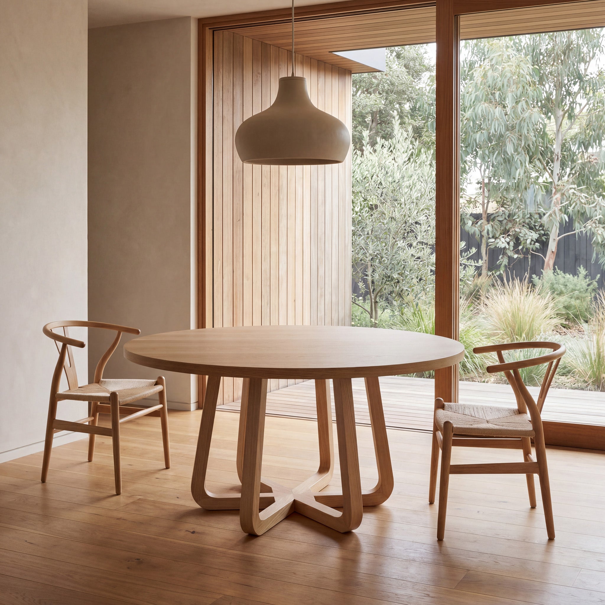 Vanya 1.5m Round Dining Table - Natural Dining Table Century-Core