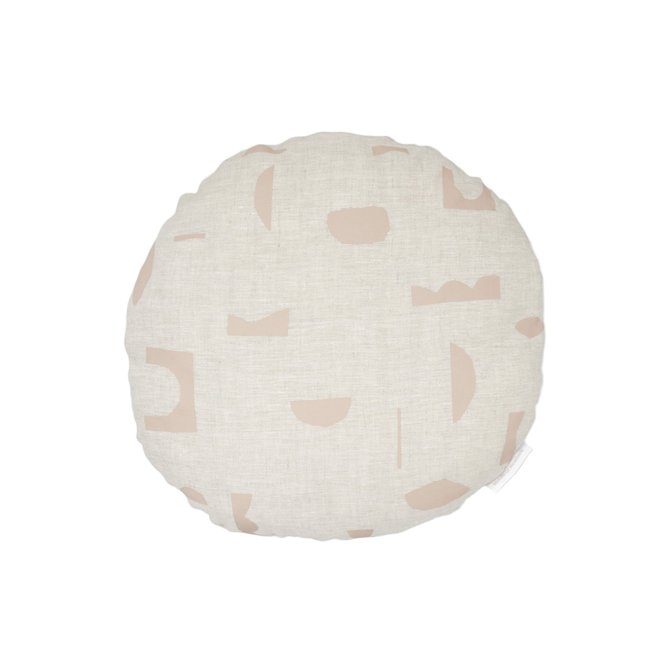 Ex Display - Vardo 40cm Round Cushion - Fawn with Feather Insert Cushion Warran-Local