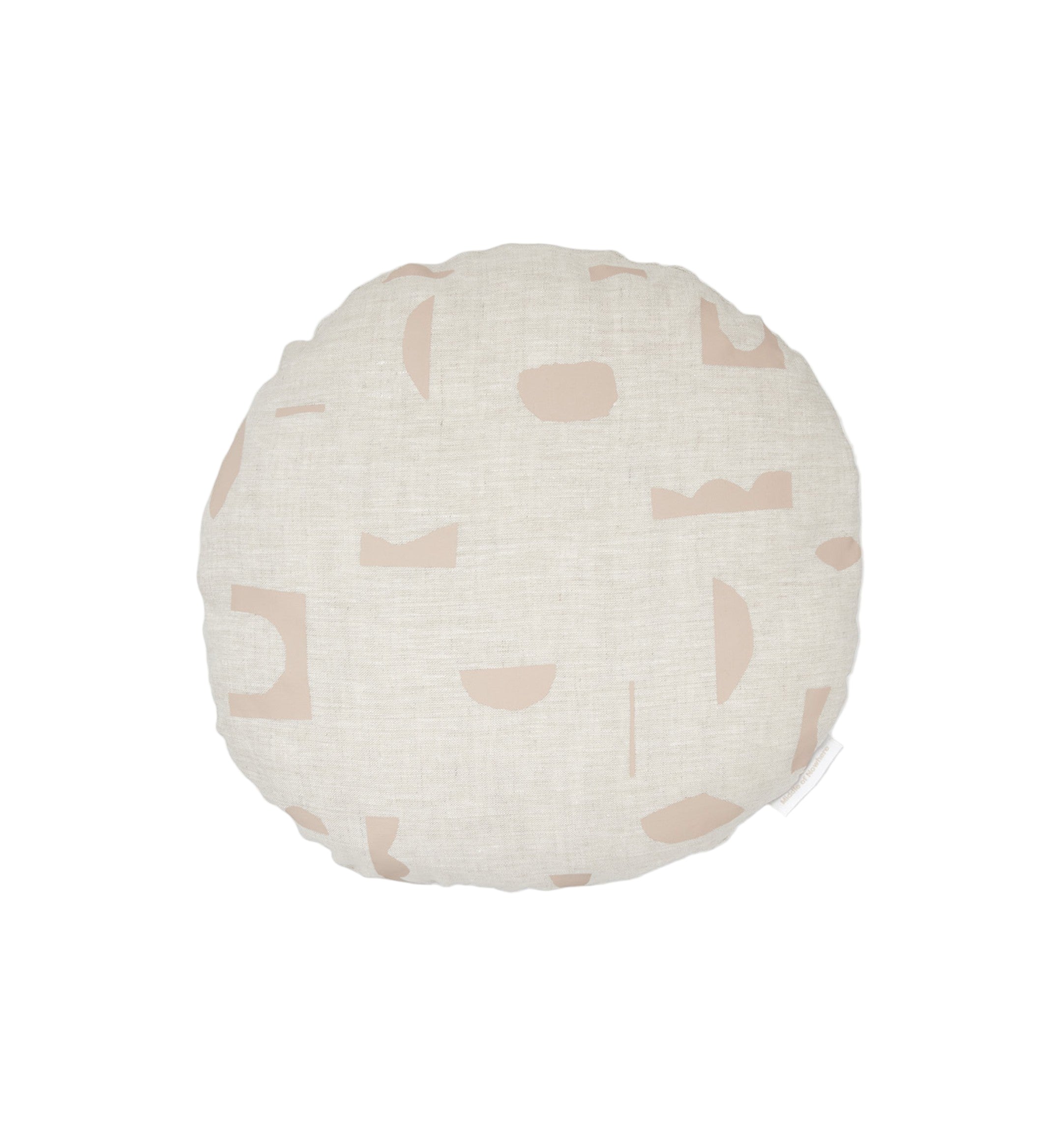 Ex Display - Vardo 40cm Round Cushion - Fawn with Feather Insert - Last One Cushion Warran-Local