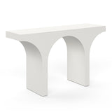 Varello 40cm Concrete Console Table - Cream Putty Console Table Eastern-Local