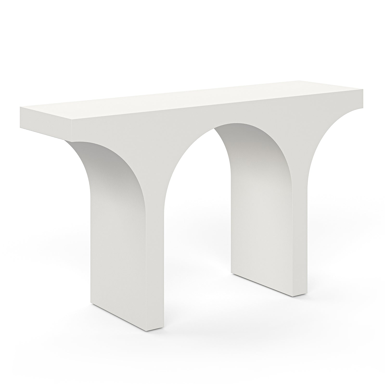 Varello 40cm Concrete Console Table - Cream Putty Console Table Eastern-Local