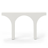 Varello 40cm Concrete Console Table - Cream Putty Console Table Eastern-Local