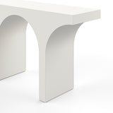 Varello 40cm Concrete Console Table - Cream Putty Console Table Eastern-Local