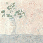 Vase Series Eucalyptus Branch, By Karen Cavania Wall Art Gioia-Local 50x50cm Framed Canvas Gold