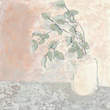 Vase Series Gum Branch, By Karen Cavania Wall Art Gioia-Local 50x50cm Framed Canvas Gold