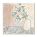 Vase Series Gum Branch, By Karen Cavania Wall Art Gioia-Local 50x50cm Framed Canvas Oak