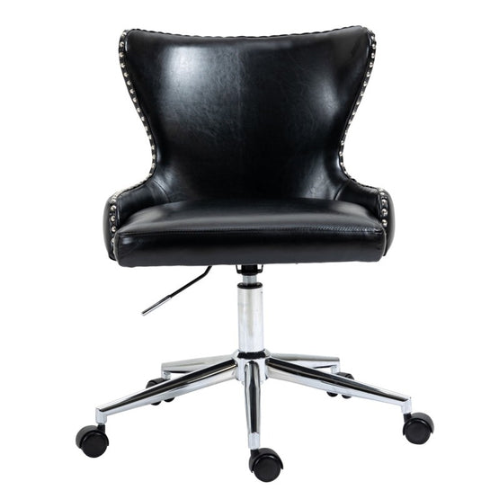 Vijay Faux Leather Office Chair - Black
