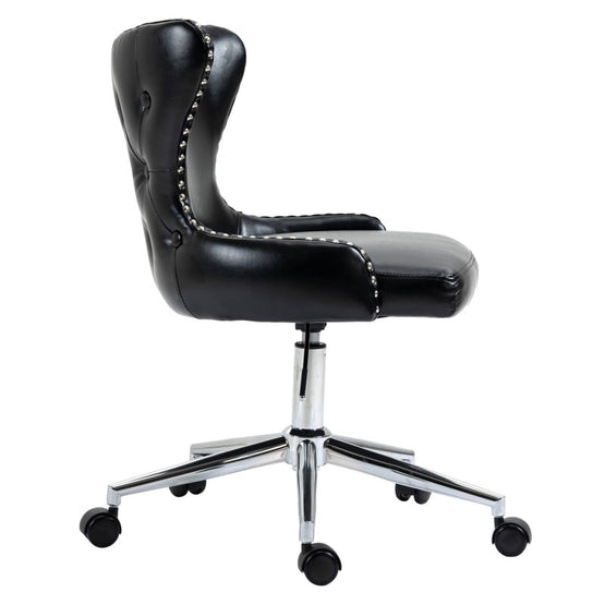 Vijay Faux Leather Office Chair - Black