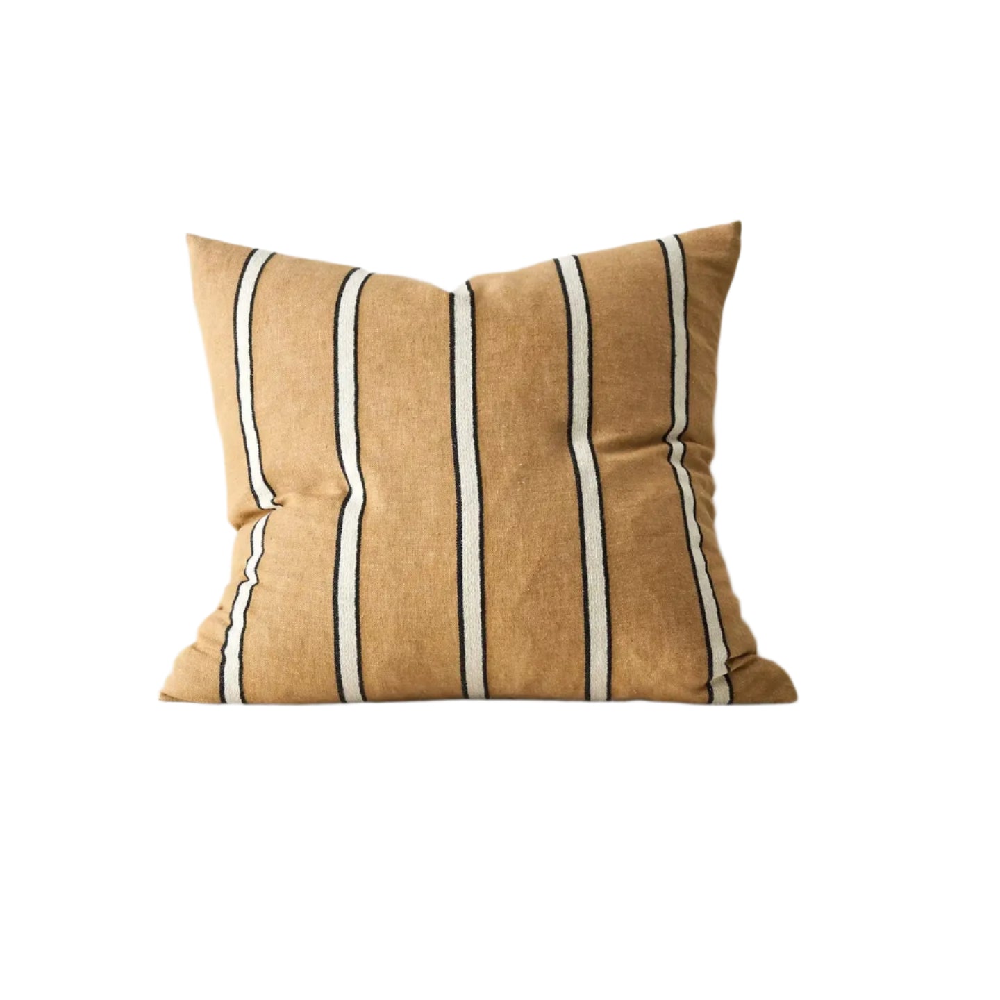 Ex Display - Vinnie Classic Linen Blend Stripe 50 cm Cushion - Manuka Cushion Weave-Local