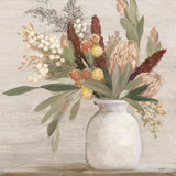 Warm Protea, Style A, By Julia Purinton Wall Art Gioia-Local 50x50cm Framed Canvas Gold