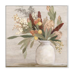 Warm Protea, Style A, By Julia Purinton Wall Art Gioia-Local 50x50cm Framed Canvas White