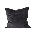 Weave Ava 50cm Velvet Cushion - Coal Cushion Weave-Local   