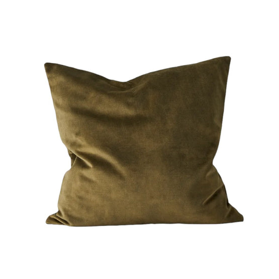 Weave Ava 50cm Velvet Cushion - Moss Cushion Weave-Local   