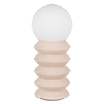 Weedle Table Lamp - White & Oat Lighting Albi-Local